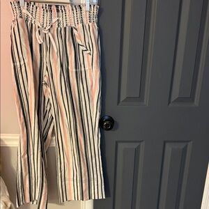 Striped Drawstring Pants